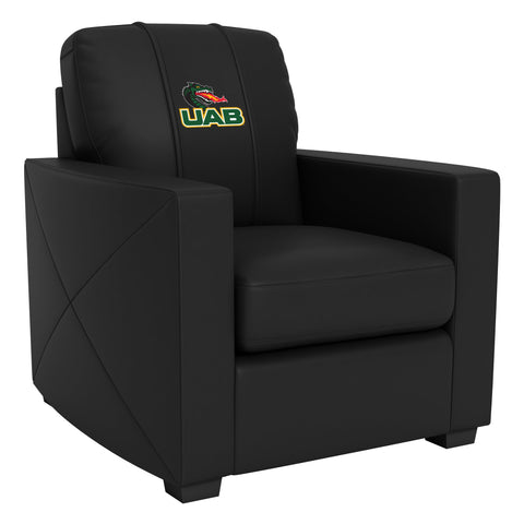 Silver Club Chair with Alabama Birmingham Blazers Spirit Logo