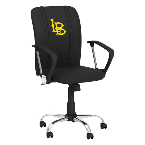 Curve Task Chair with Cal State Long Beach Primary Logo