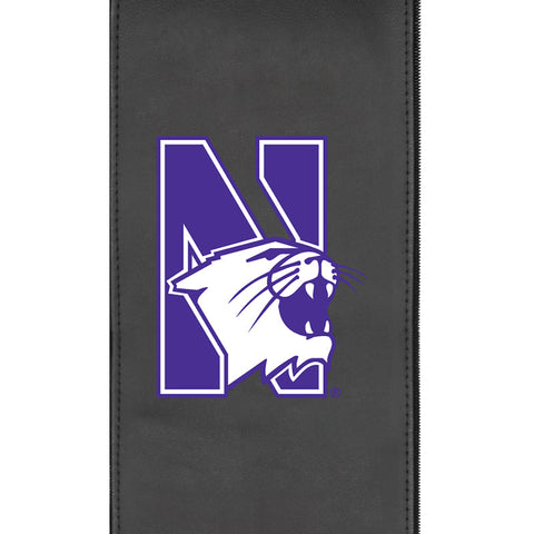 Silver Sofa with Northwestern Wildcats Logo