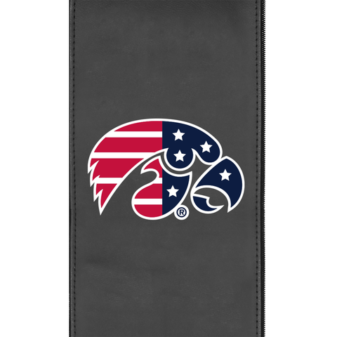 Swivel Bar Stool 2000 with Iowa Hawkeyes Patriotic Primary Logo