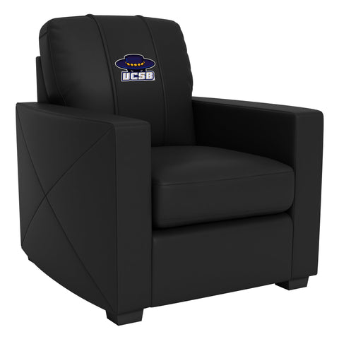Silver Club Chair with UC Santa Barbara Gauchos Logo