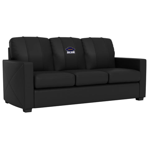 Silver Sofa with UC Santa Barbara Gauchos Logo