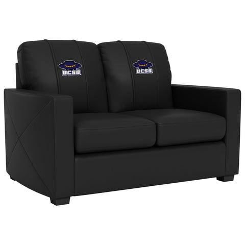 Silver Loveseat with UC Santa Barbara Gauchos Logo