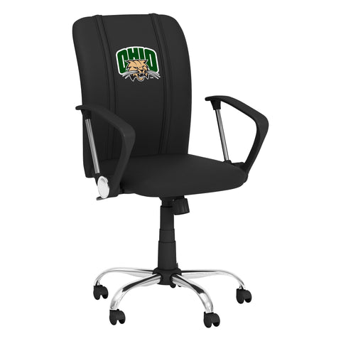 Curve Task Chair with Ohio University Attack Cat Logo