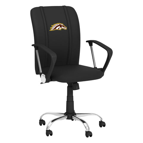 Curve Task Chair with Western Michigan Primary Logo