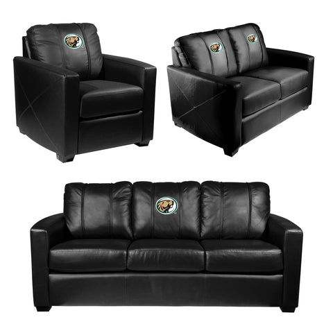 Silver Loveseat with Bemidji State University Primary Logo