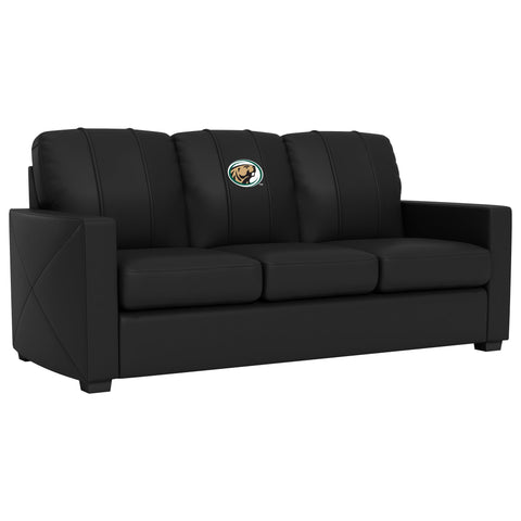 Silver Sofa with Bemidji State University Primary Logo
