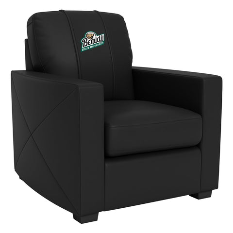 Silver Club Chair with Bemidji State University Secondary Logo