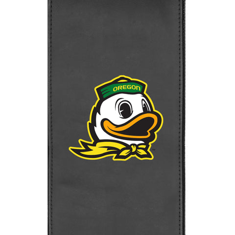 Silver Club Chair with Oregon Ducks Mascot Logo