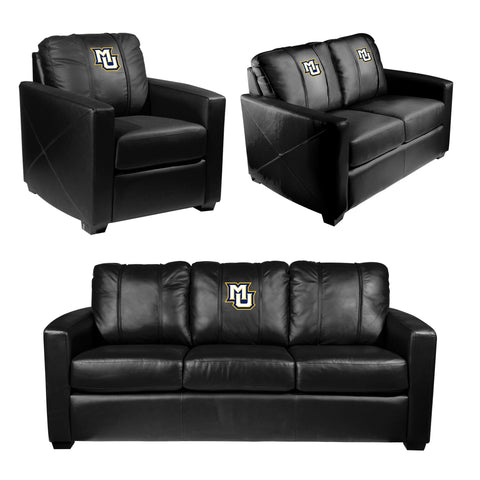 Silver Club Chair with Marquette University Secondary Logo