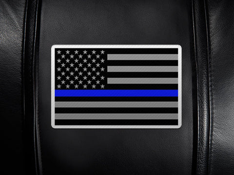 Blue Line Flag Logo Panel