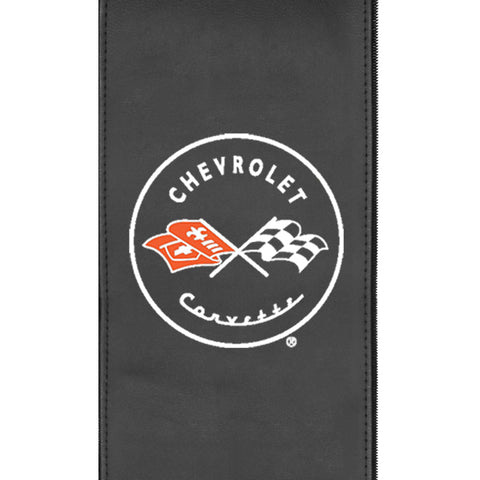 Silver Sofa with Corvette C1 Logo