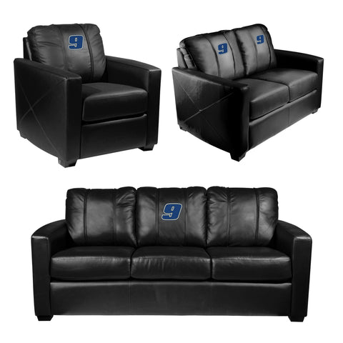 Silver Loveseat with  Chase Elliott #9 Blue Logo