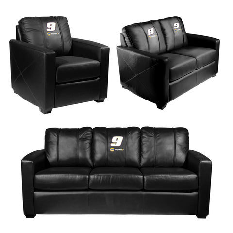 Silver Loveseat with  Chase Elliott #9 NAPA Racing Logo