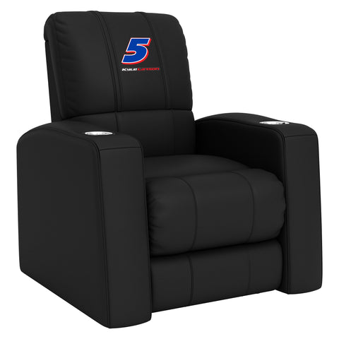 Relax Home Theater Recliner with  Kyle Larson #5 Name Rail Logo