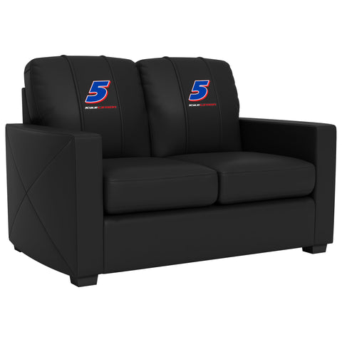 Silver Loveseat with  Kyle Larson #5 Name Rail Logo