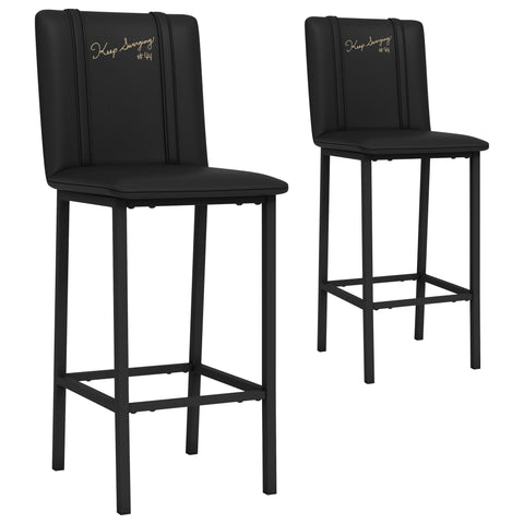 Bar Stool 500 with Atlanta Braves City Connect Keep Swinging Logo Set of 2