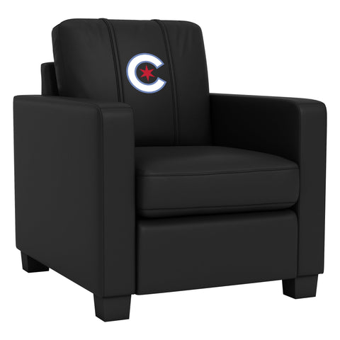 Dyno Stationary Club Chair with Chicago Cubs City Connect Primary Logo