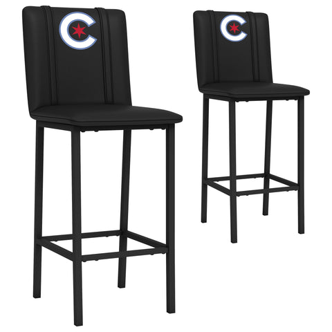 Bar Stool 500 with Chicago Cubs City Connect Primary Logo Set of 2