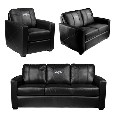 Silver Loveseat with Chicago Cubs City Connect Alternate Logo