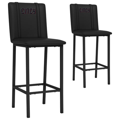 Bar Stool 500 with Cincinnati Reds City Connect Secondary Logo Set of 2