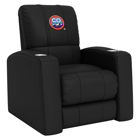 Relax Home Theater Recliner with Colorado Rockies City Connect Logo