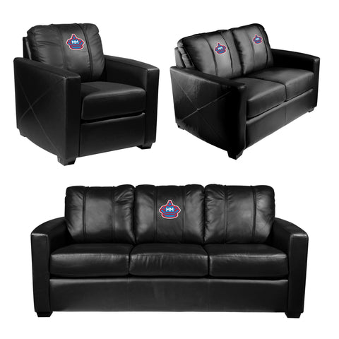 Silver Club Chair with Miami Marlins City Connect Primary Logo