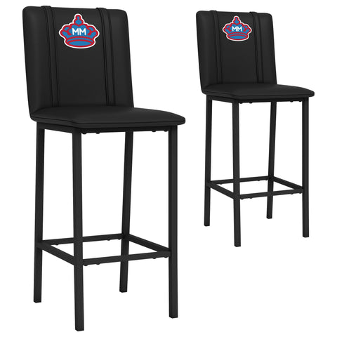 Bar Stool 500 with Miami Marlins City Connect Primary Logo Set of 2