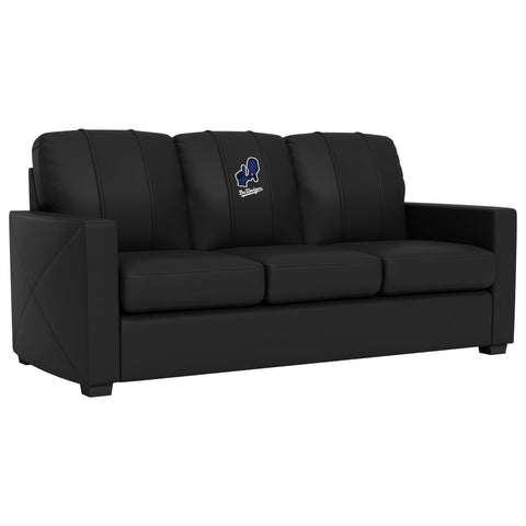 Silver Sofa with Los Angeles Dodgers City Connect Primary Logo