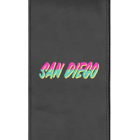 Silver Loveseat with San Diego Padres City Connect Primary Logo