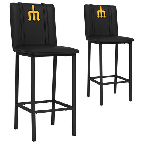 Bar Stool 500 with Seattle Mariners City Connect Secondary Logo Set of 2