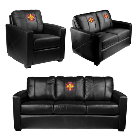 Silver Club Chair with St Louis Cardinals City Connect STL Logo