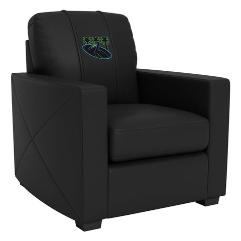 Silver Club Chair with Tampa Bay Rays City Connect Pelican Logo
