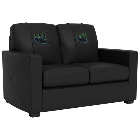 Silver Loveseat with Tampa Bay Rays City Connect Pelican Logo