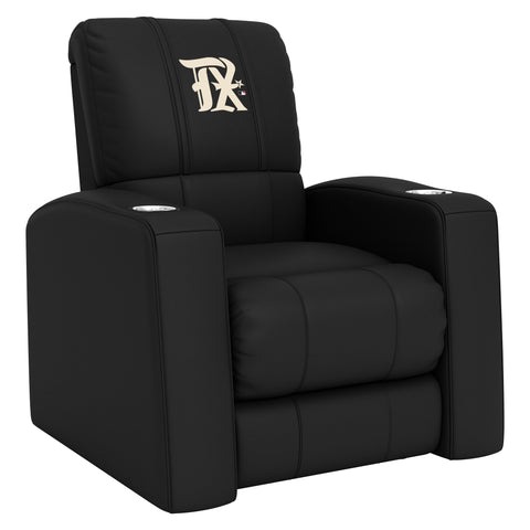 Relax Home Theater Recliner with Texas Rangers City Connect Primary Logo