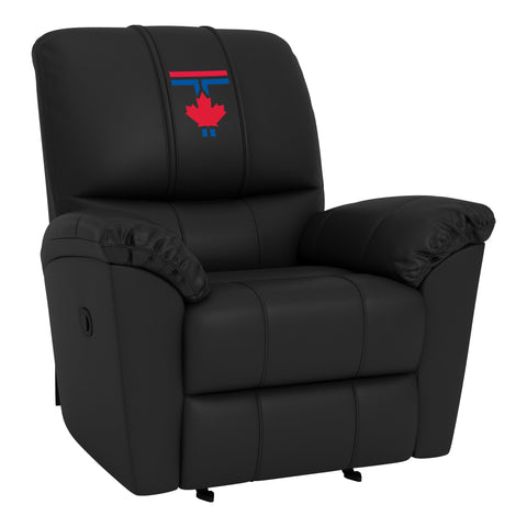 Rocker Recliner with Toronto Blue Jays City Connect Maple Leaf Logo