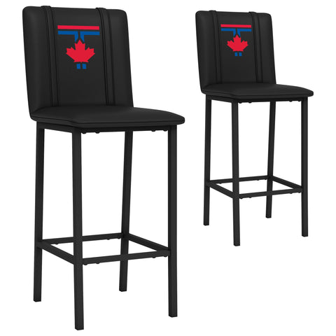 Bar Stool 500 with Toronto Blue Jays City Connect Maple Leaf Logo Set of 2