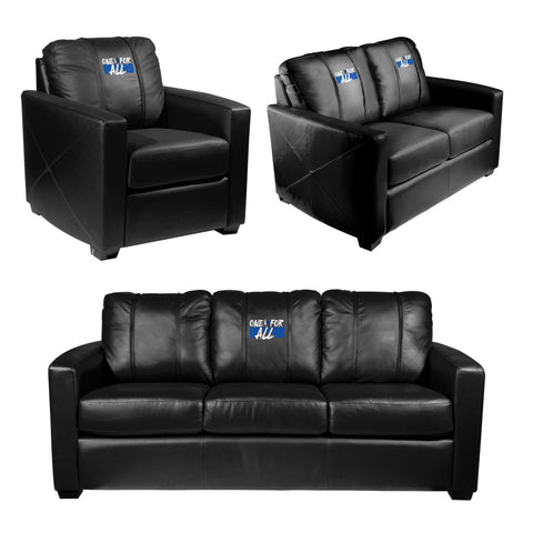 Silver Sofa with Dallas Mavericks One For All Playoffs
