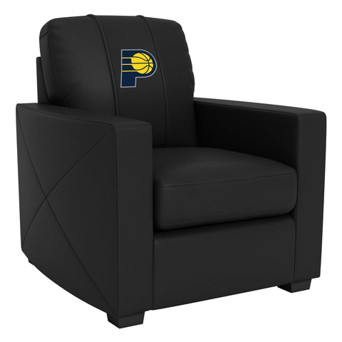 Silver Club Chair with Indiana Pacers Primary Logo