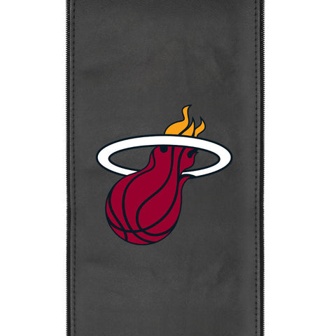 Silver Loveseat Miami Heat Logo