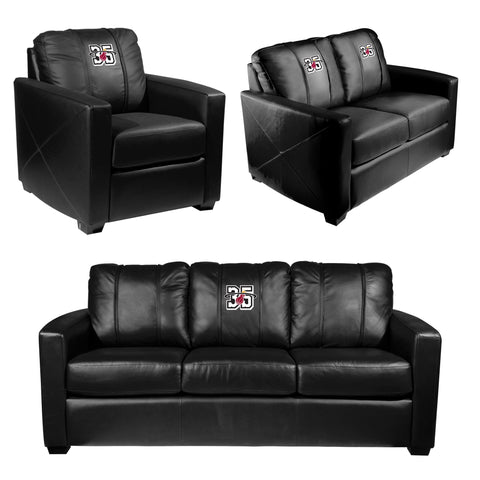 Silver Club Chair Miami Heat Team Commemorative Logo