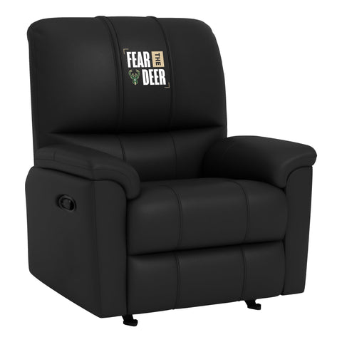 Rocker Recliner with Milwaukee Bucks Fear the Deer Playoffs Logo