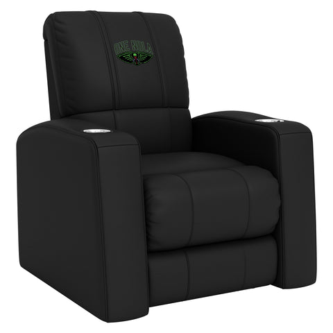 Relax Home Theater Recliner with New Orleans Pelicans 2024 Playoffs Logo
