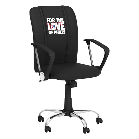 Curve Task Chair with Philadelphia 76ers For The Love of Philly Playoffs