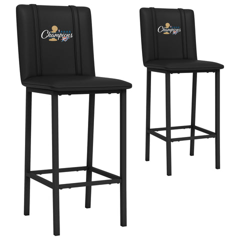 Bar Stool 500 with Oklahoma City Thunder 2025 Champions Logo Set of 2