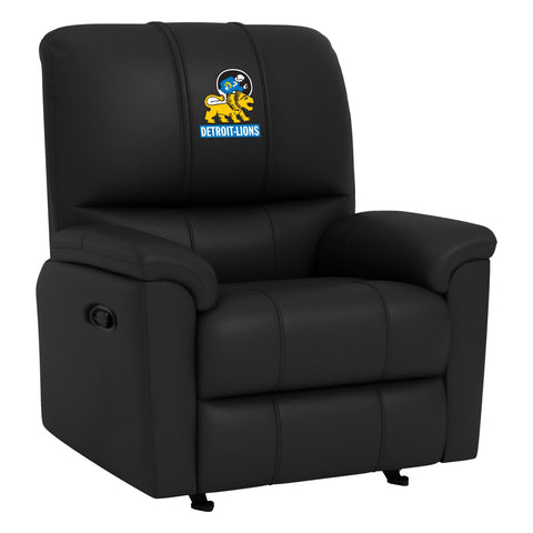 Rocker Recliner with Detroit Lions Classic Logo