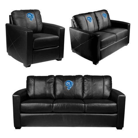 Silver Club Chair with Los Angeles Rams Classic Logo