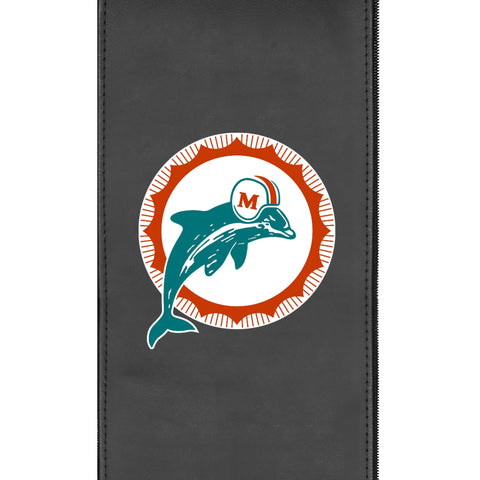Silver Club Chair with  Miami Dolphins Alternate Logo