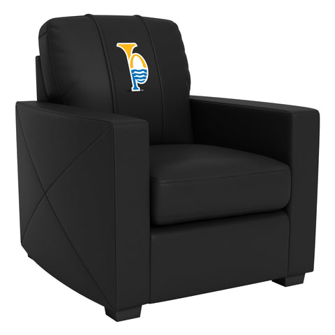 Silver Club Chair with St. Louis Blues Tertiary Logo