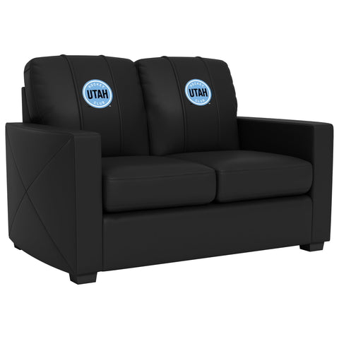 Silver Loveseat with Utah Hockey Club Primary Logo